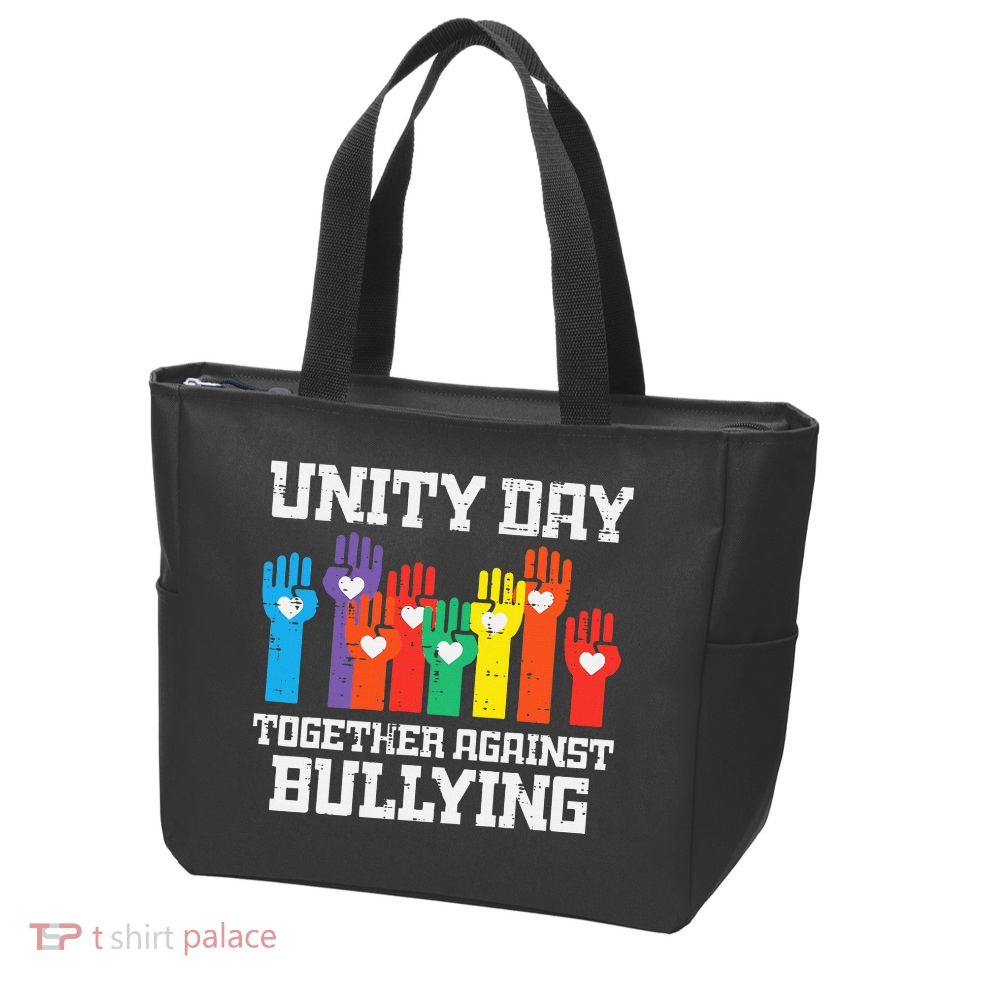 Together Against Bullying Orange Anti Bully Unity Day Tote Bag