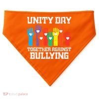 Together Against Bullying Orange Anti Bully Unity Day USA-Made Doggie Bandana thumb 0