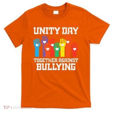 Together Against Bullying Orange Anti Bully Unity Day T-Shirt
