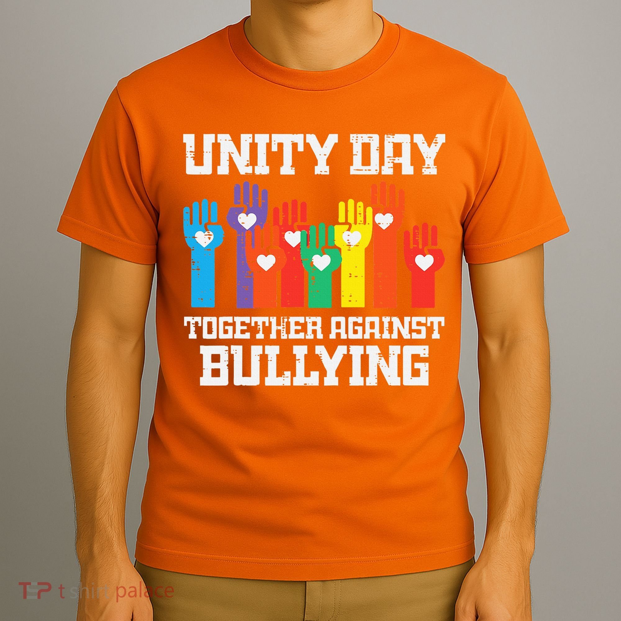 Together Against Bullying Orange Anti Bully Unity Day T-Shirt