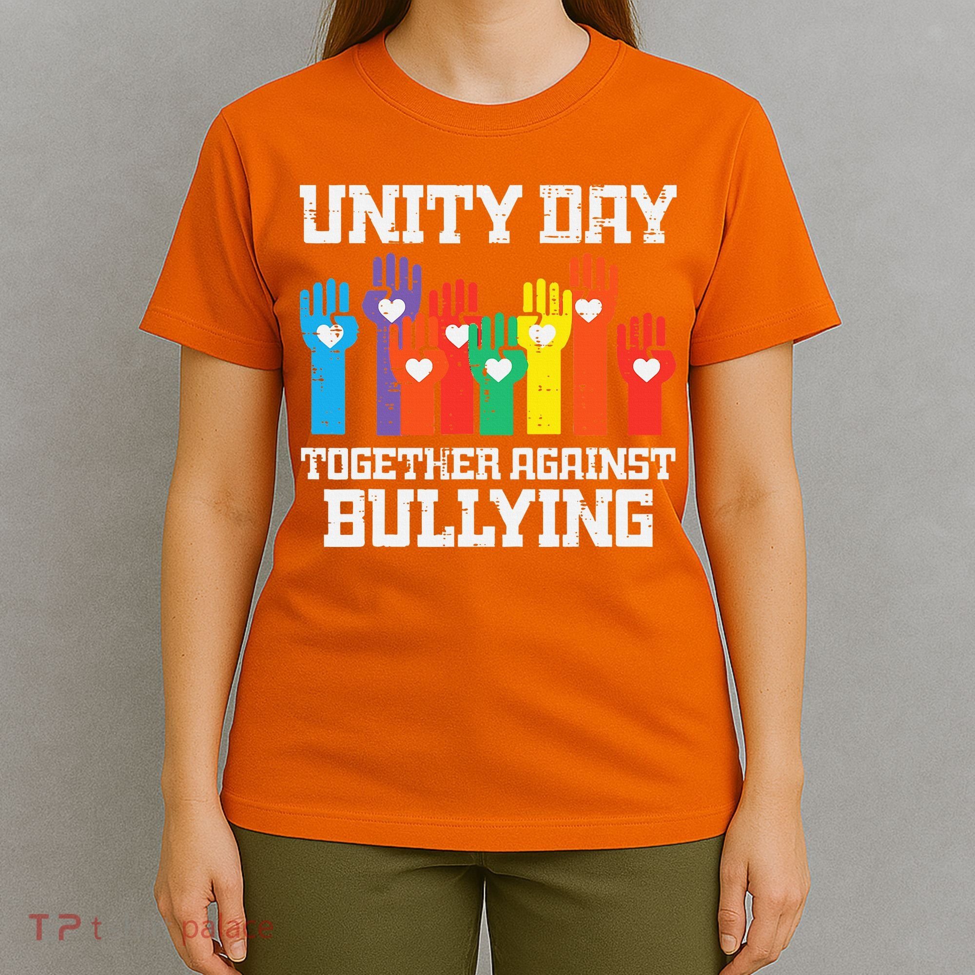 Together Against Bullying Orange Anti Bully Unity Day T-Shirt