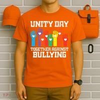 Together Against Bullying Orange Anti Bully Unity Day T-Shirt thumb 6