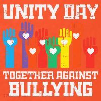 Together Against Bullying Orange Anti Bully Unity Day Magnet thumb 1
