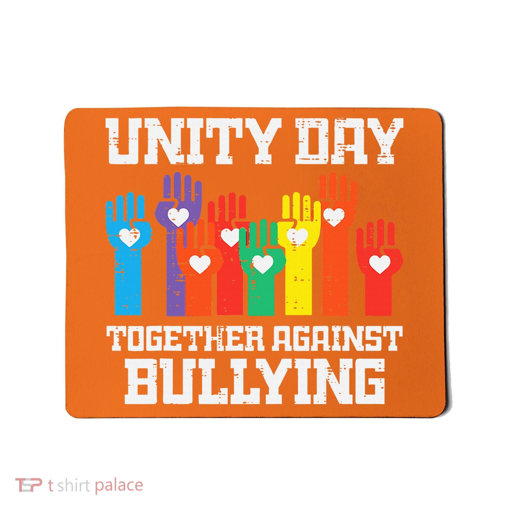 Together Against Bullying Orange Anti Bully Unity Day Mousepad