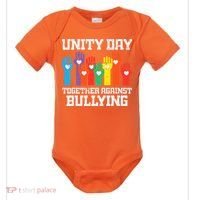 Together Against Bullying Orange Anti Bully Unity Day Baby Bodysuit thumb 0