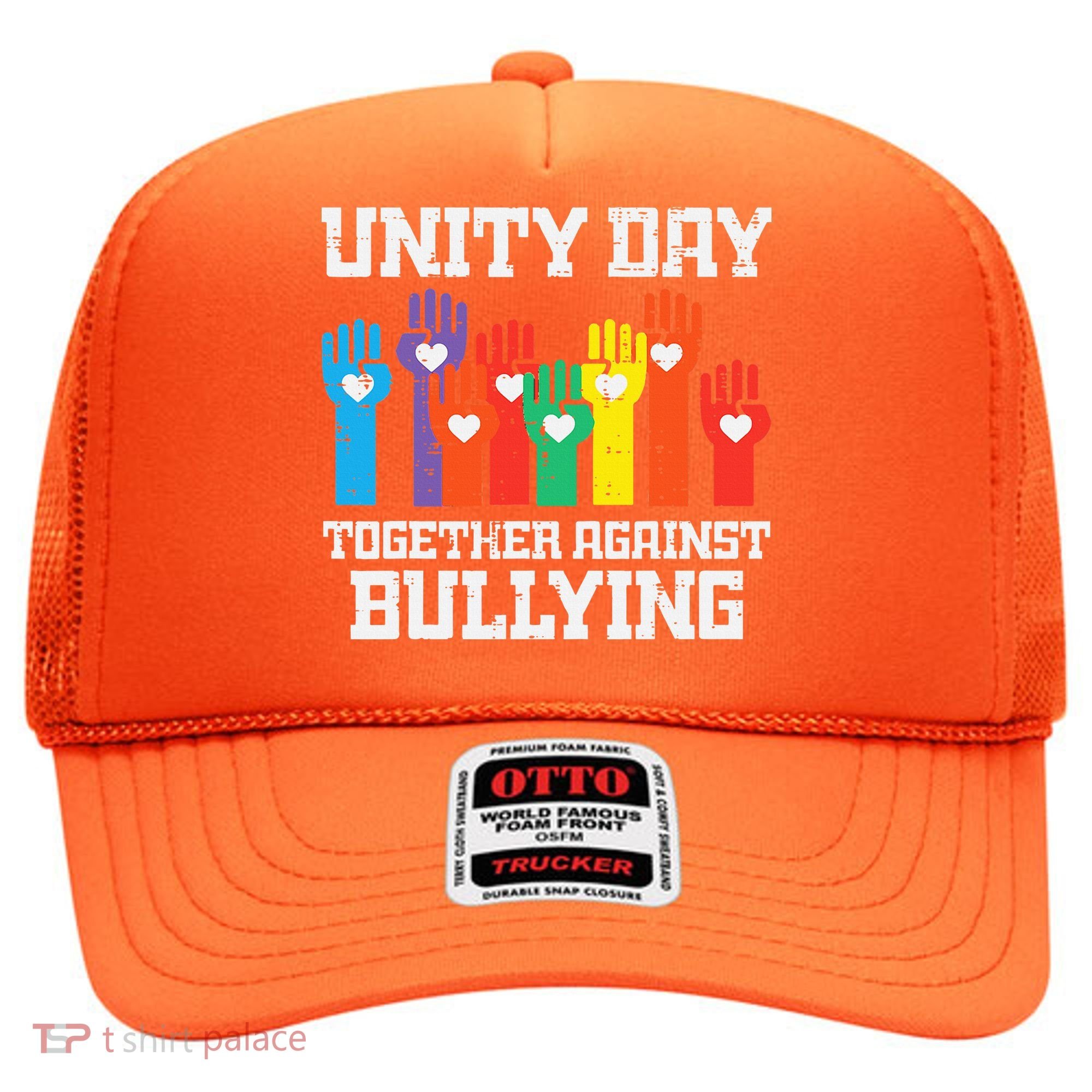 Together Against Bullying Orange Anti Bully Unity Day Hat