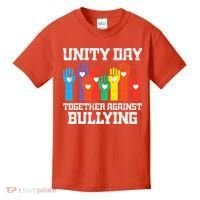 Together Against Bullying Orange Anti Bully Unity Day Kids T-Shirt thumb 0