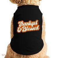 Thankful And Blessed Retro Distressed Logo Doggie Tank thumb 0