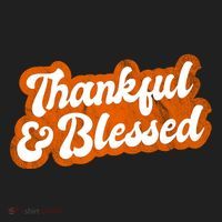 Thankful And Blessed Retro Distressed Logo Tumbler thumb 3