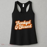 Thankful And Blessed Retro Distressed Logo Women's Tank Top thumb 3