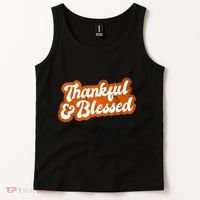 Thankful And Blessed Retro Distressed Logo Tank Top thumb 2