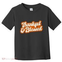 Thankful And Blessed Retro Distressed Logo Toddler T-Shirt thumb 0