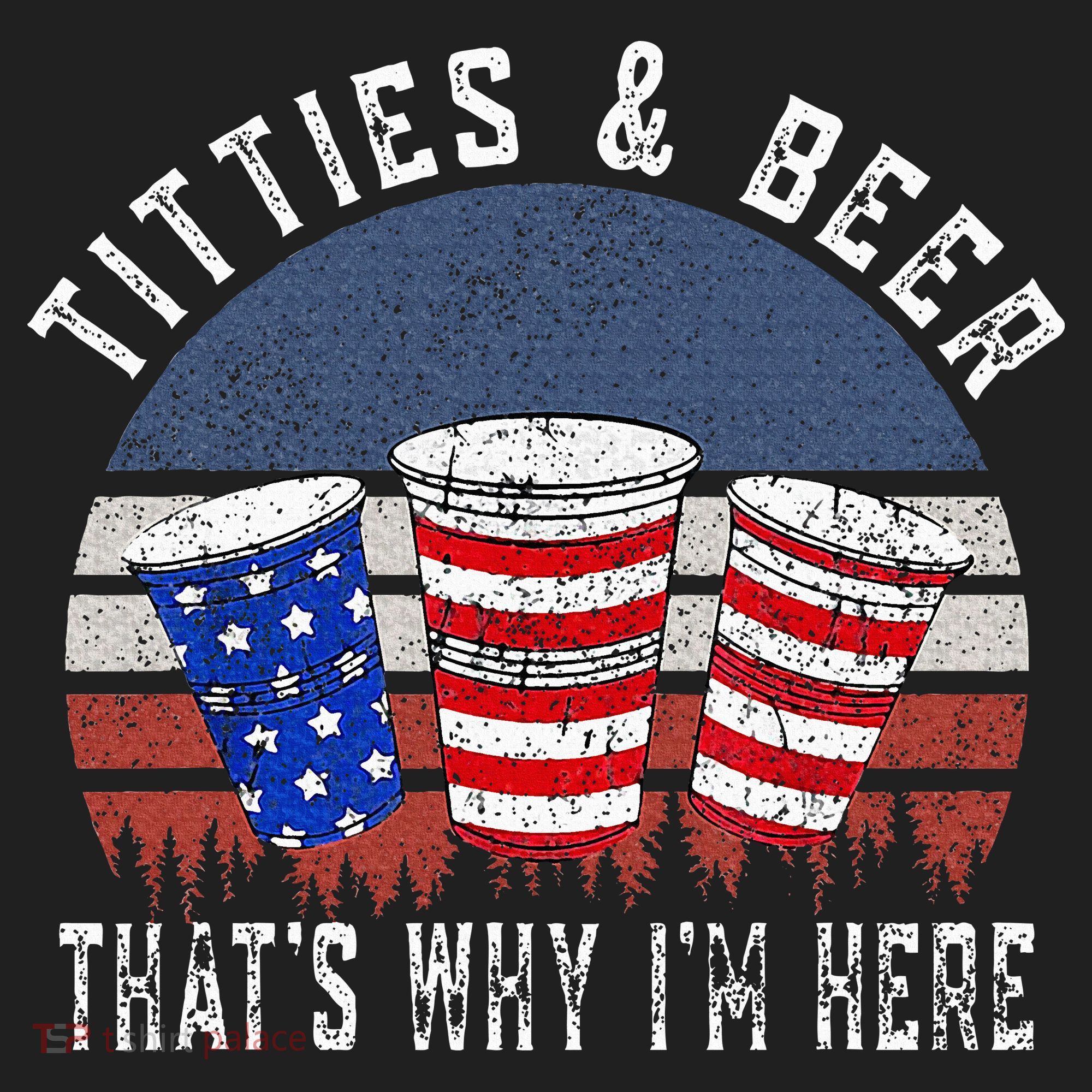 Titties And Beer ThatS Why IM Here Funny Beer Beanie
