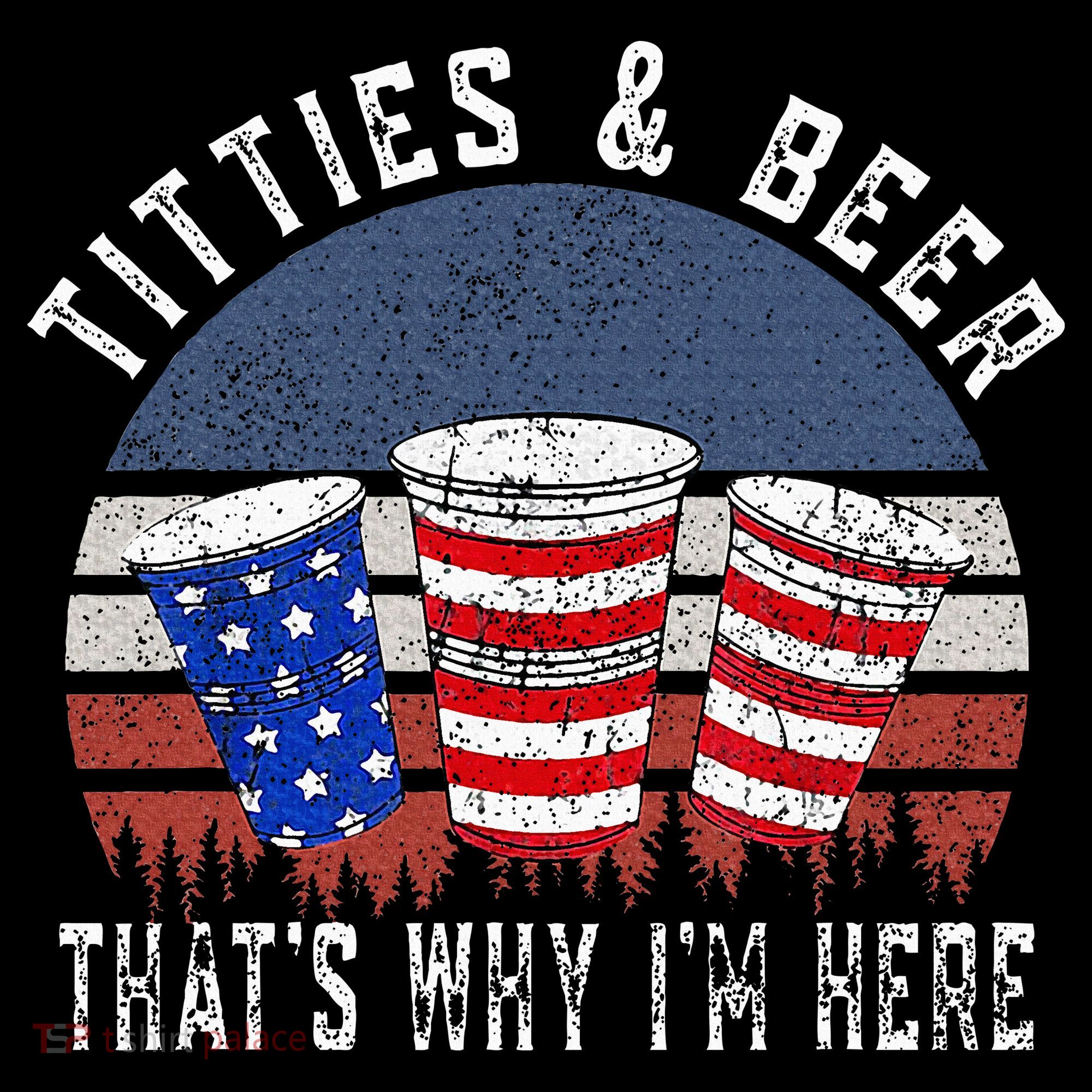 Titties And Beer ThatS Why IM Here Funny Beer Women's Hoodie