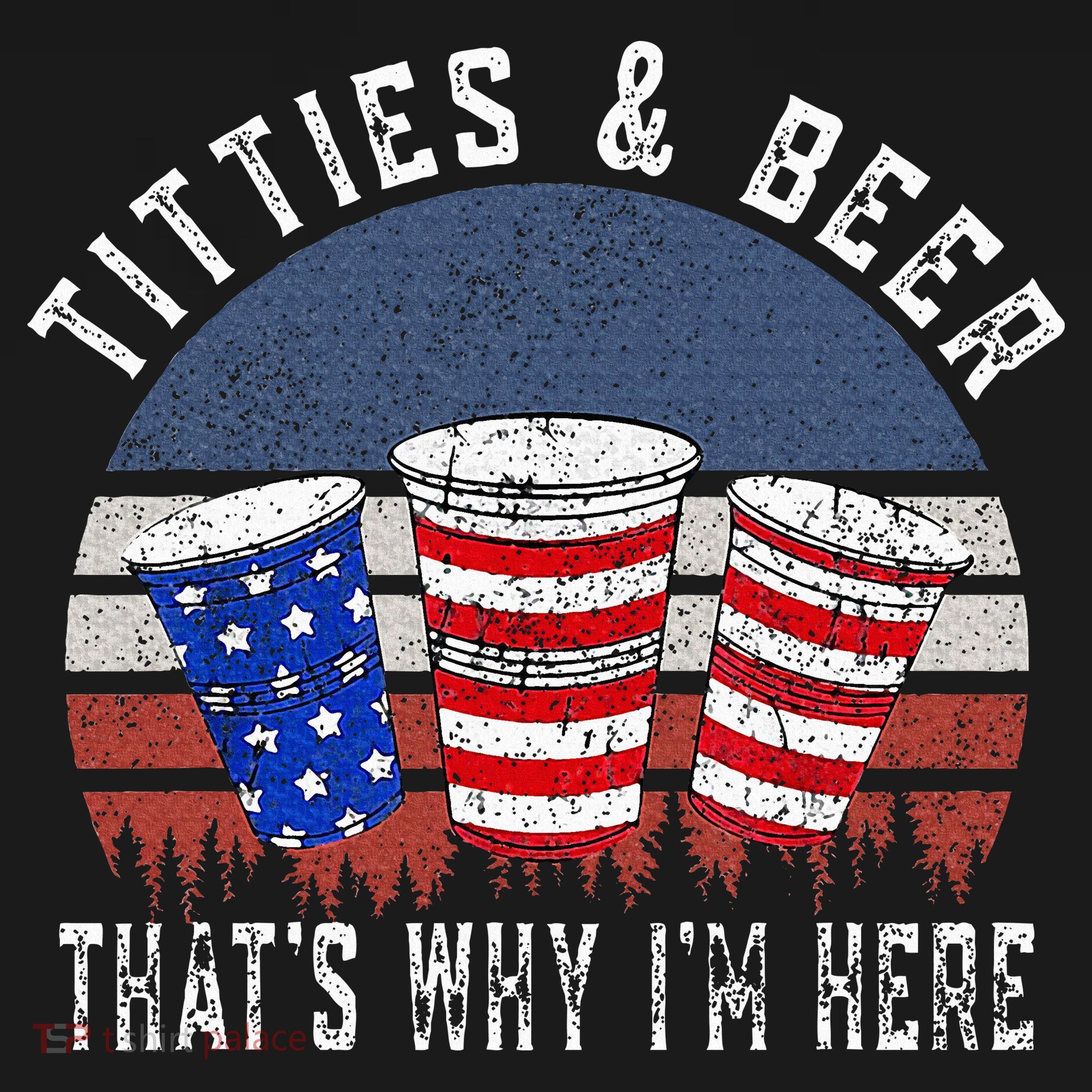 Titties And Beer ThatS Why IM Here Funny Beer Women's Tank Top