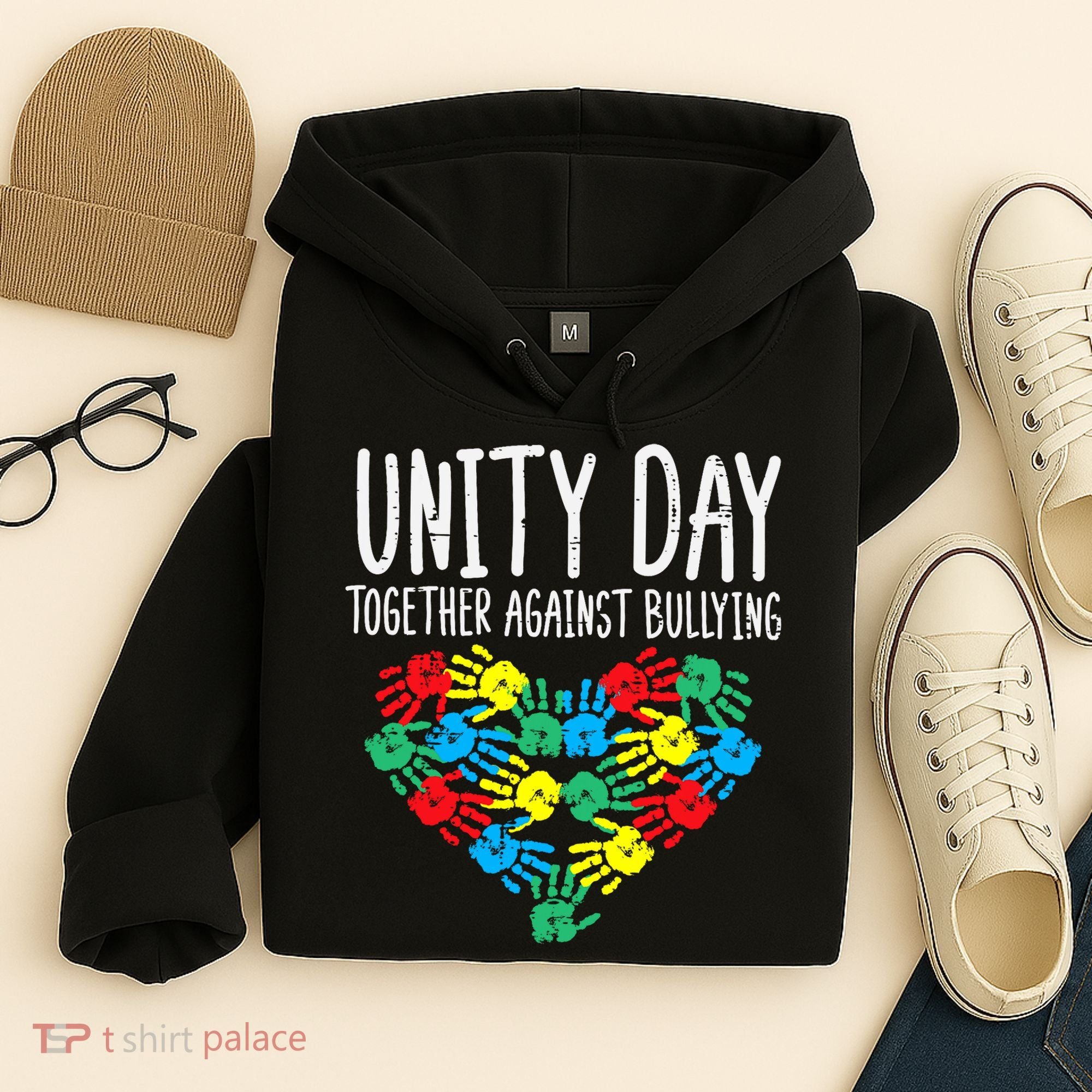 Together Against Bullying Kids Unity Day Orange Anti Bully Hoodie