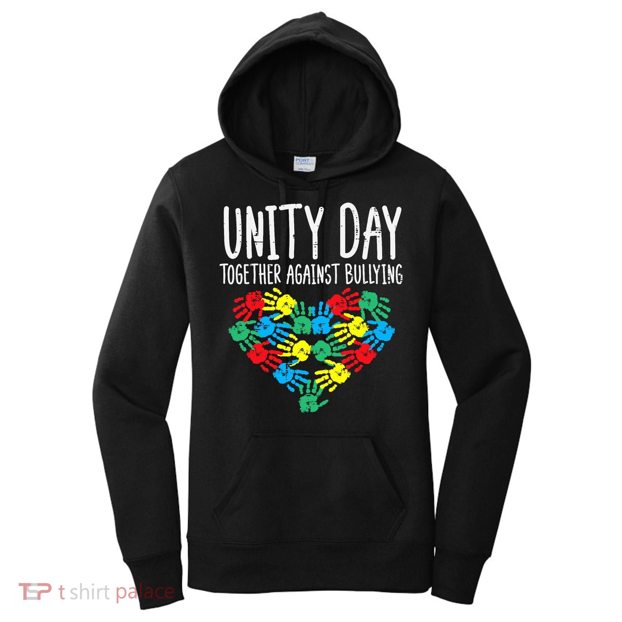 Together Against Bullying Kids Unity Day Orange Anti Bully Women's Hoodie