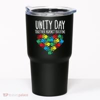 Together Against Bullying Kids Unity Day Orange Anti Bully Tumbler thumb 0