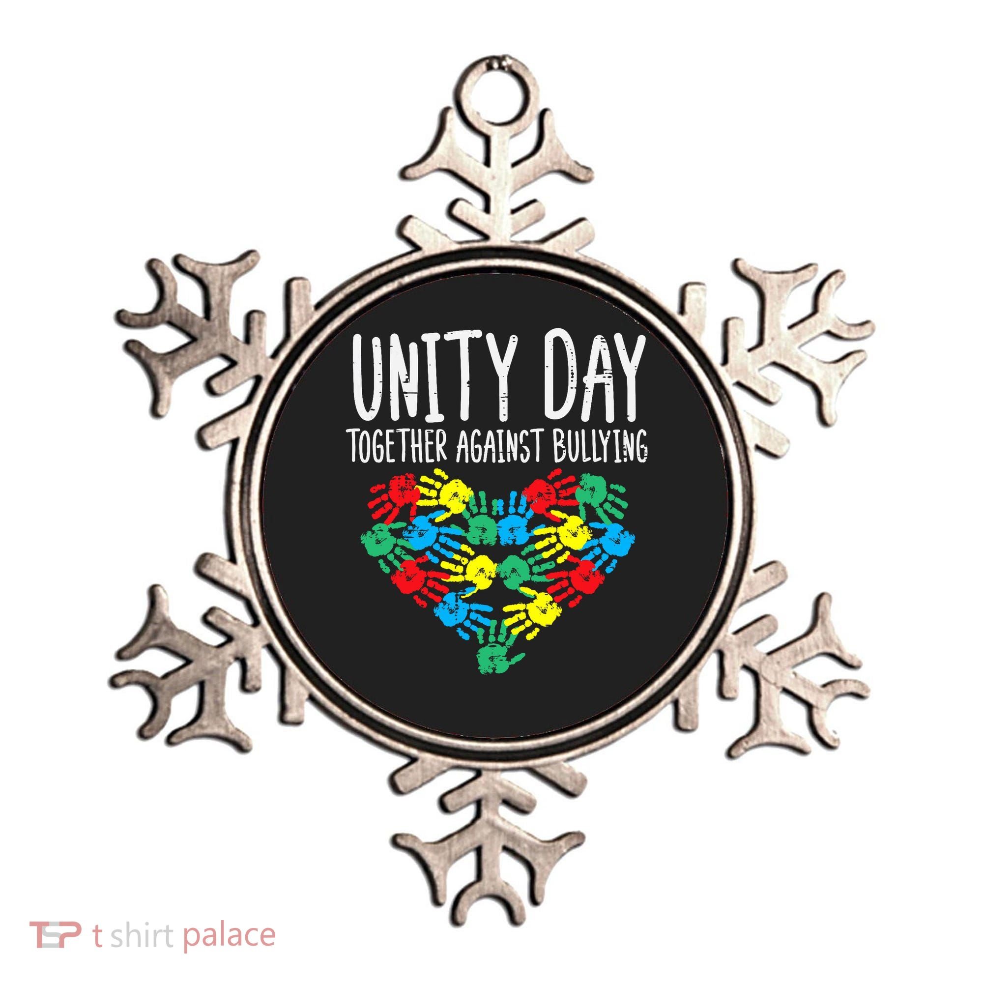 Together Against Bullying Kids Unity Day Orange Anti Bully Ornament