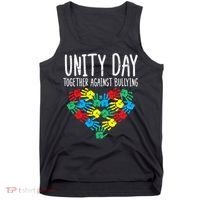 Together Against Bullying Kids Unity Day Orange Anti Bully Tank Top thumb 0