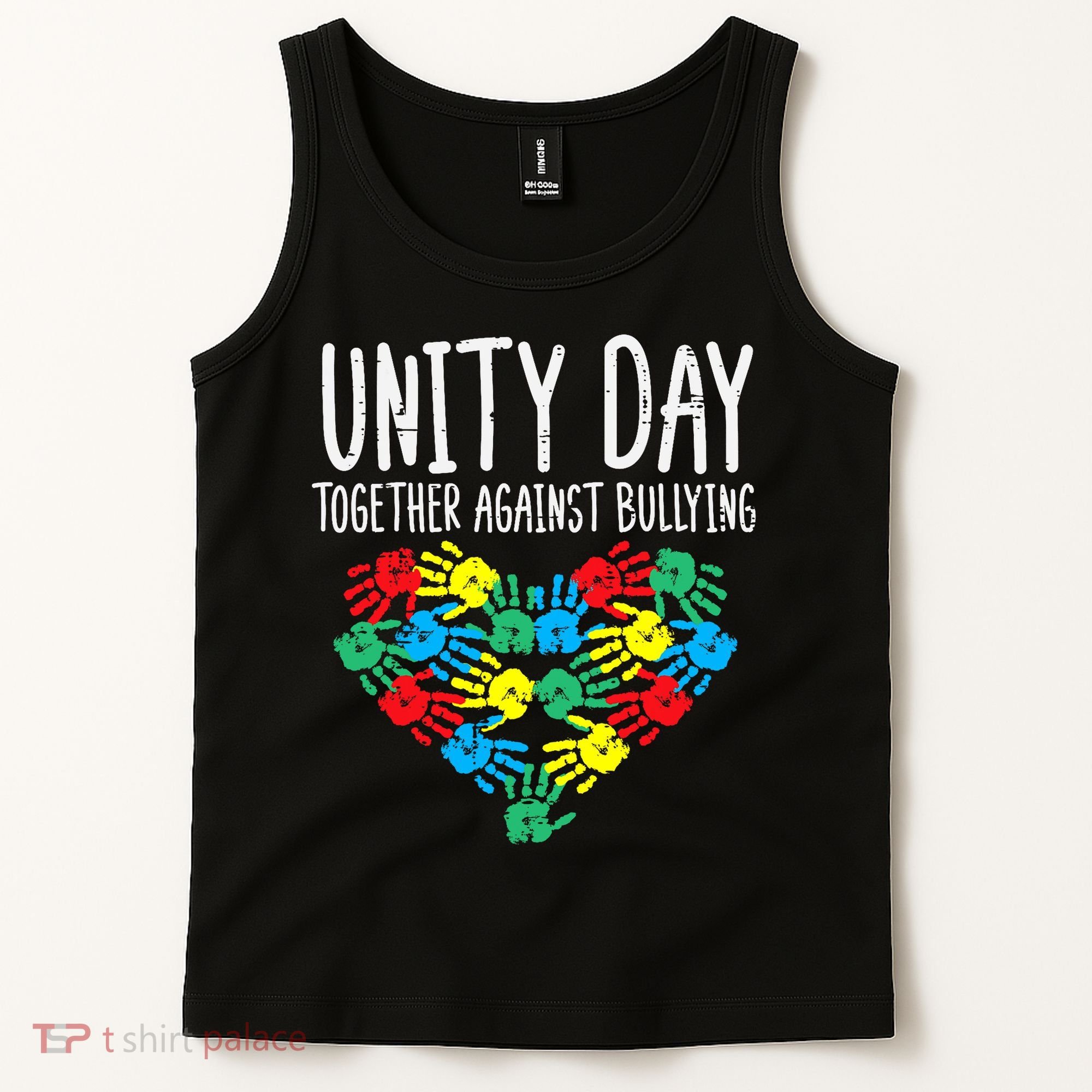 Together Against Bullying Kids Unity Day Orange Anti Bully Tank Top