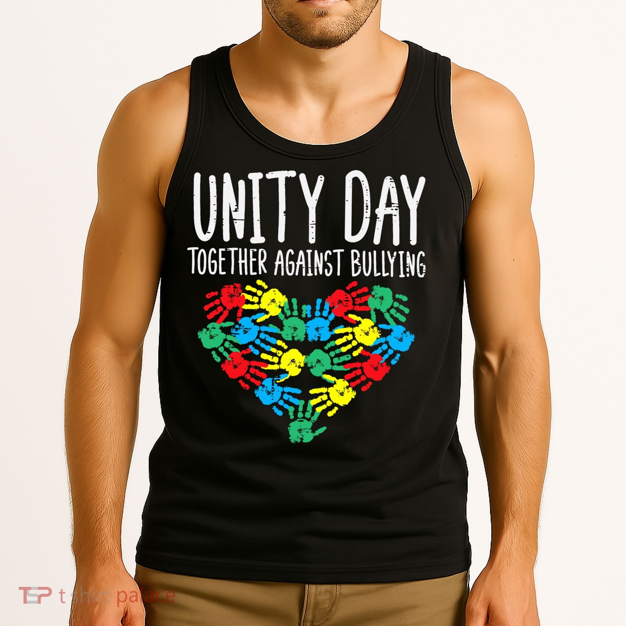 Together Against Bullying Kids Unity Day Orange Anti Bully Tank Top