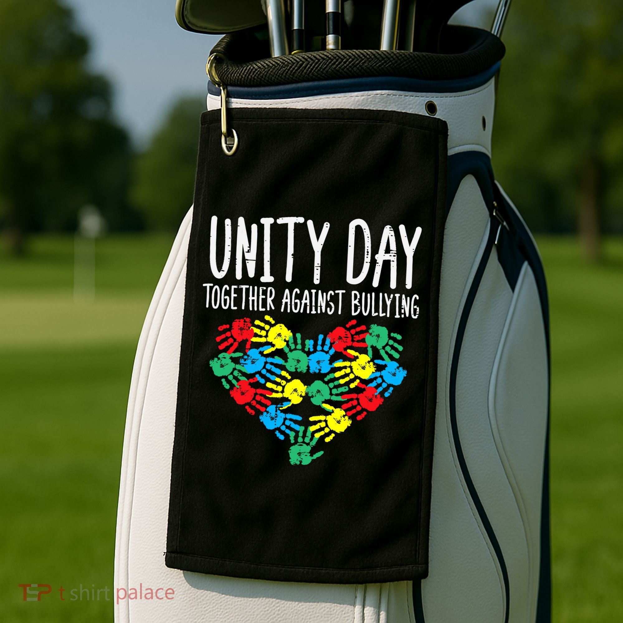 Together Against Bullying Kids Unity Day Orange Anti Bully Golf Towel
