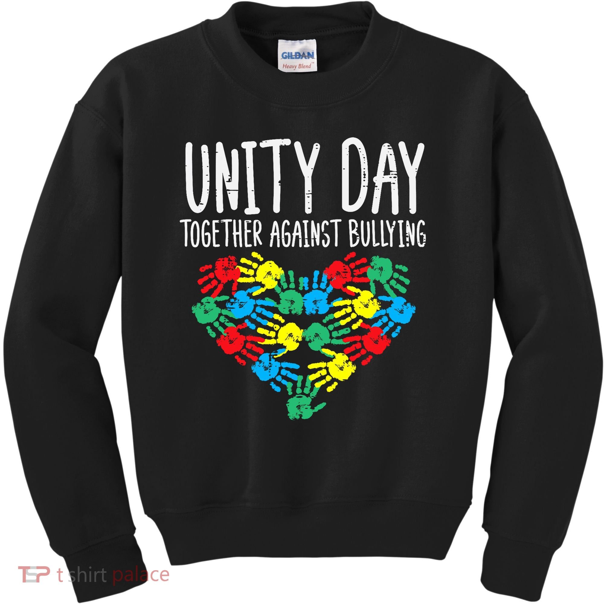 Together Against Bullying Kids Unity Day Orange Anti Bully Kids Sweatshirt