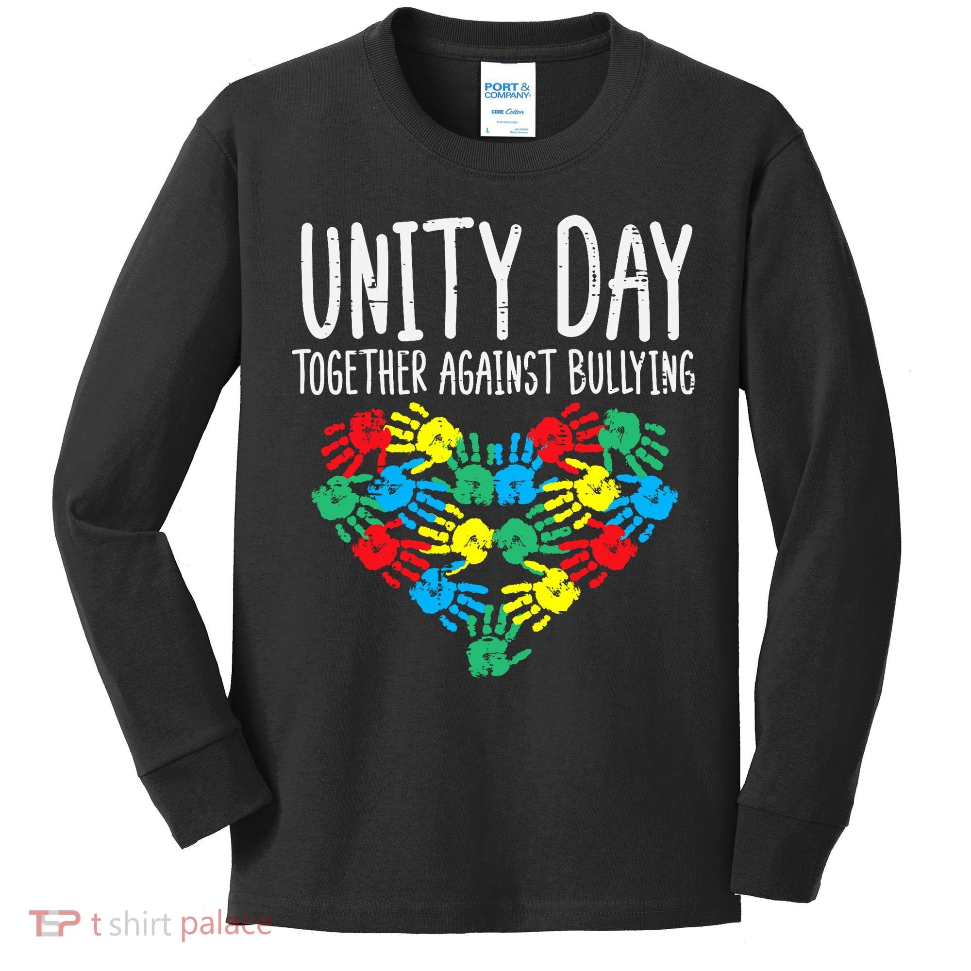 Together Against Bullying Kids Unity Day Orange Anti Bully Kids Long Sleeve Shirt