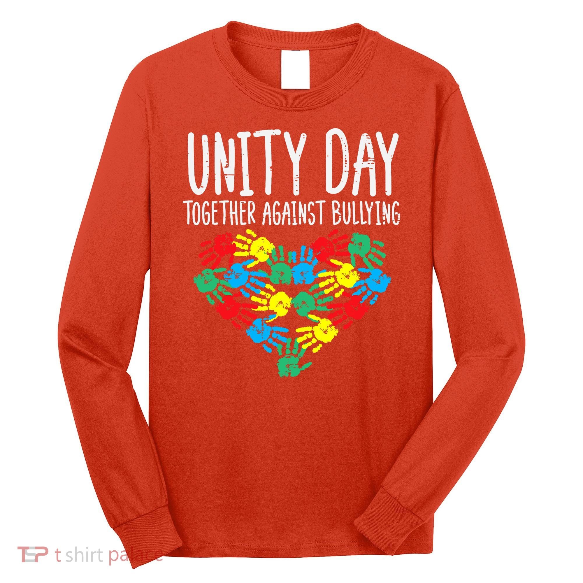 Together Against Bullying Kids Unity Day Orange Anti Bully Long Sleeve Shirt