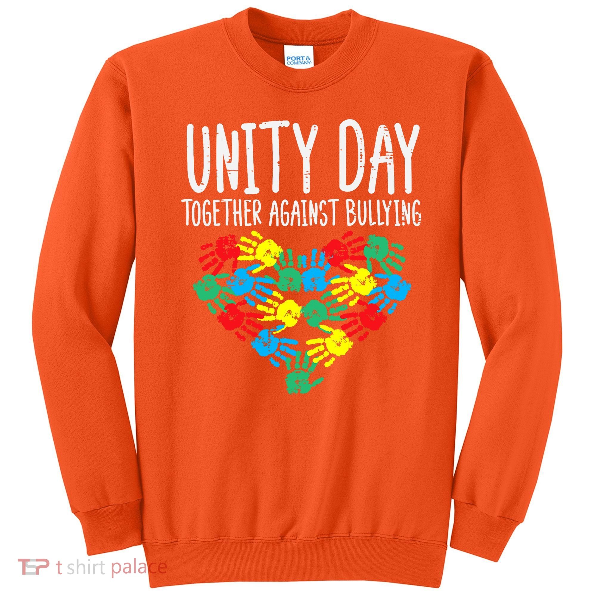 Together Against Bullying Kids Unity Day Orange Anti Bully Sweatshirt