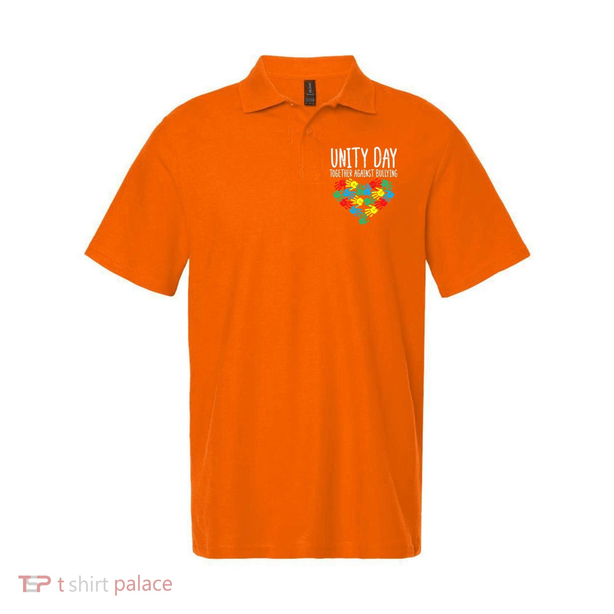 Together Against Bullying Kids Unity Day Orange Anti Bully Polo