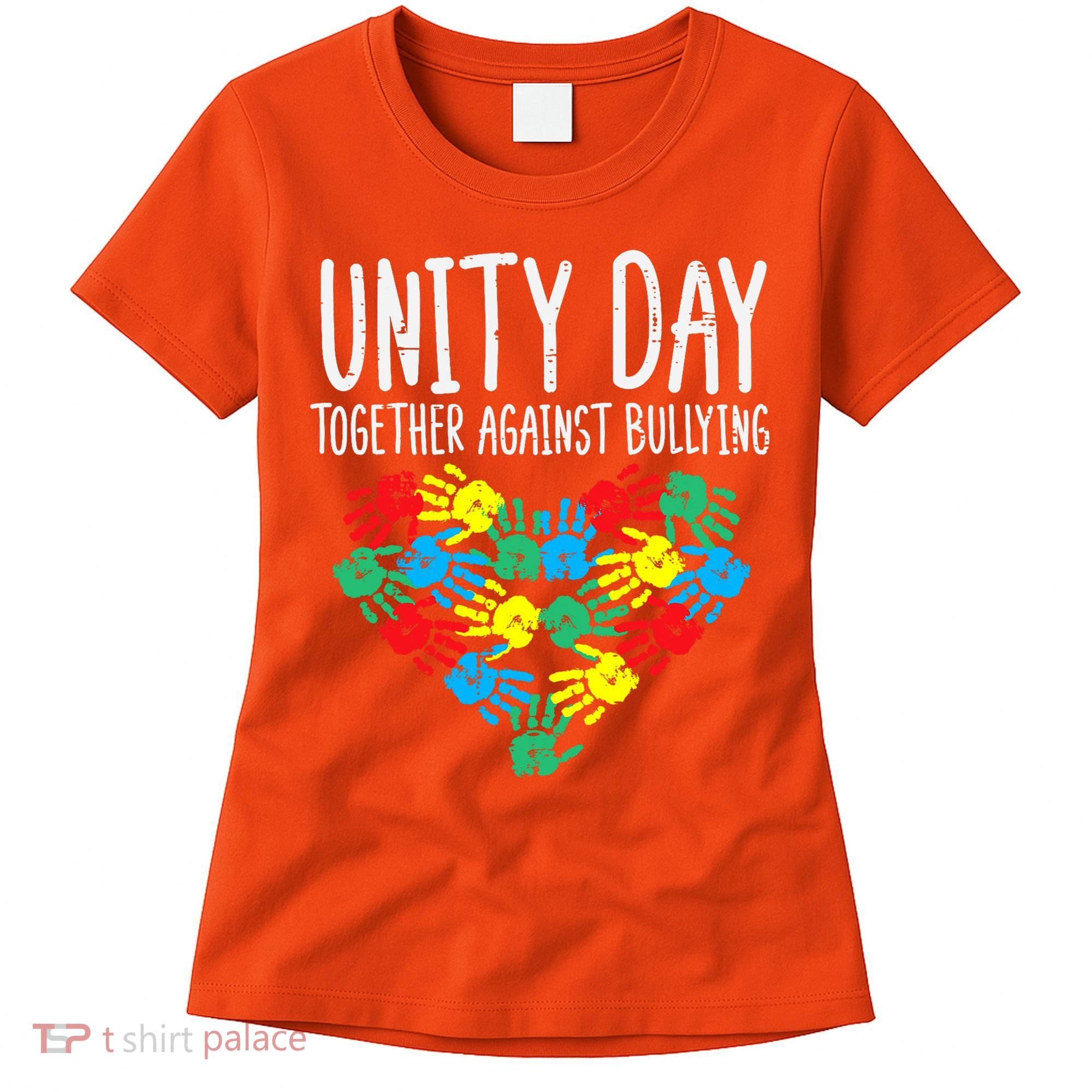 Together Against Bullying Kids Unity Day Orange Anti Bully Women's T-Shirt