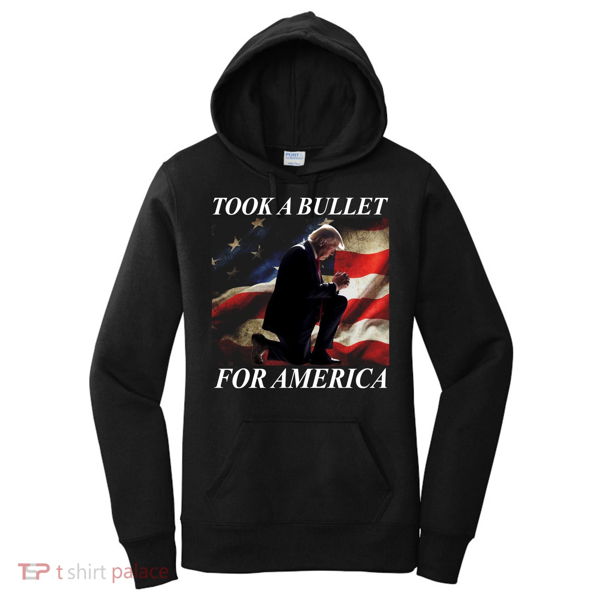 Took A Bullet For America Donald Trump Usa Women's Hoodie