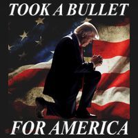 Took A Bullet For America Donald Trump Usa Women's Hoodie thumb 2