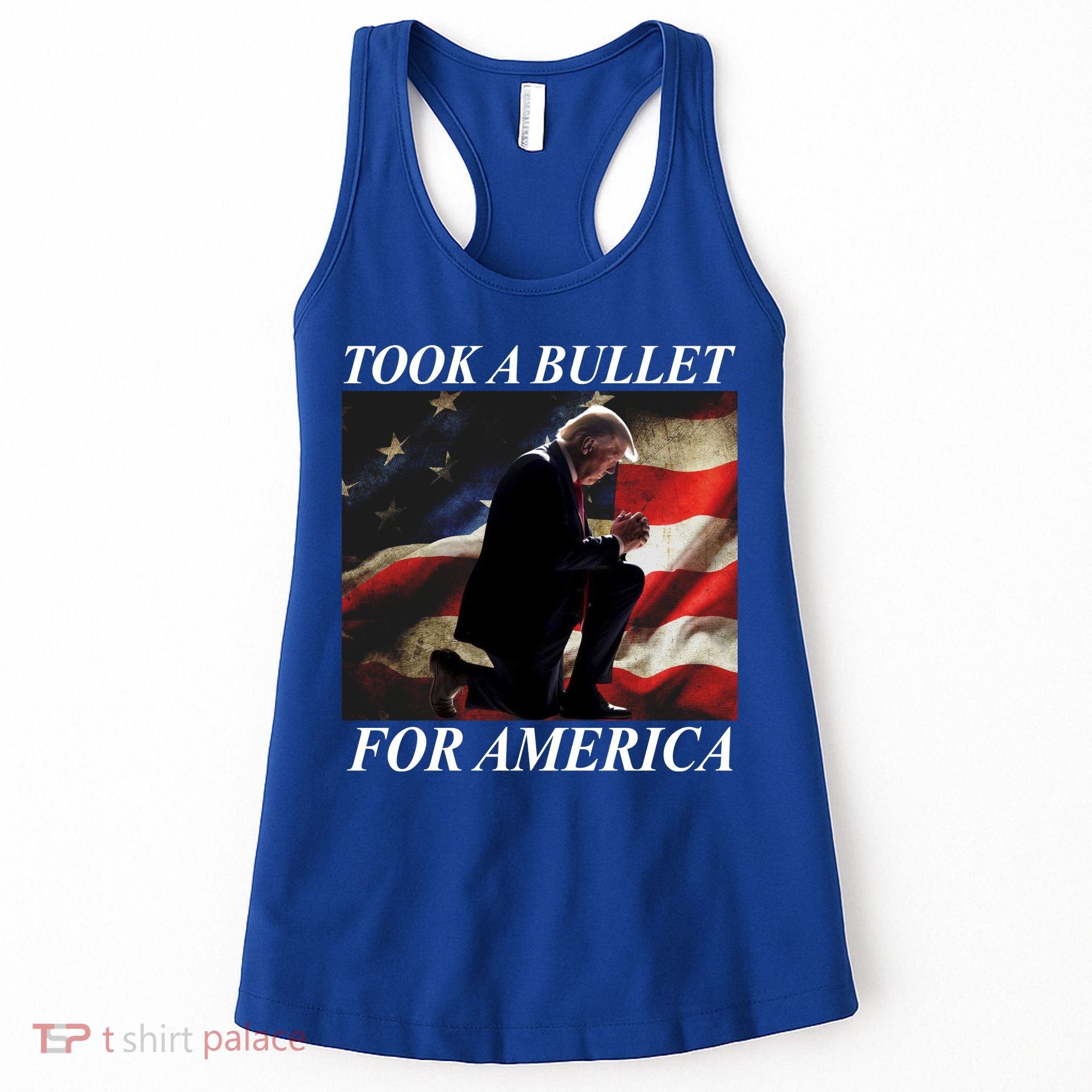 Took A Bullet For America Donald Trump Usa Women's Tank Top