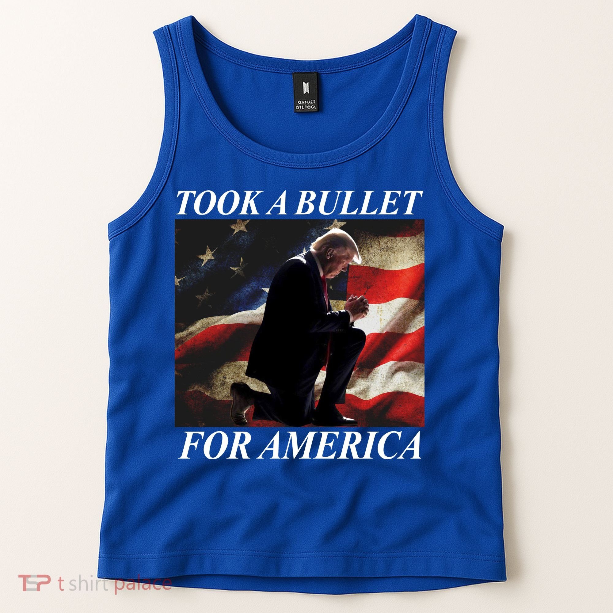 Took A Bullet For America Donald Trump Usa Tank Top
