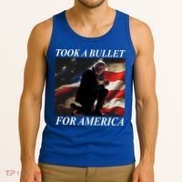 Took A Bullet For America Donald Trump Usa Tank Top thumb 3