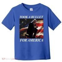 Took A Bullet For America Donald Trump Usa Toddler T-Shirt thumb 0