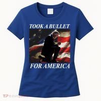 Took A Bullet For America Donald Trump Usa Women's T-Shirt thumb 0