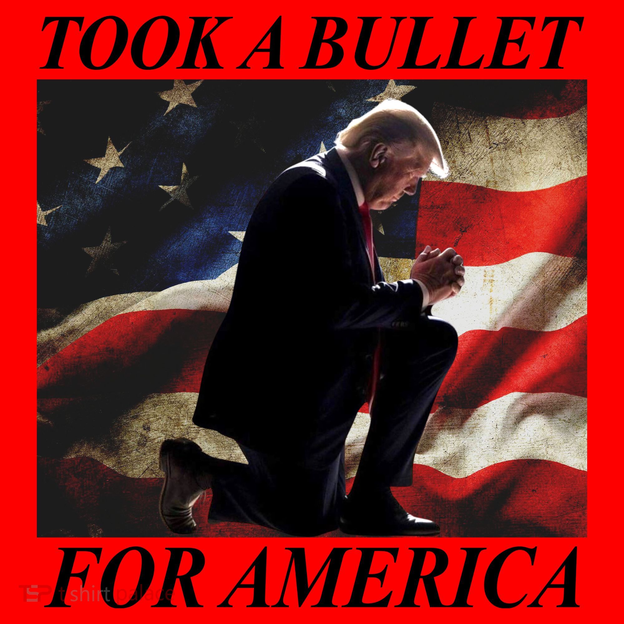 Took A Bullet For America Donald Trump Usa Santa Hat