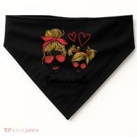 Twice As Cute Mom And Daughter USA-Made Doggie Bandana thumb 0