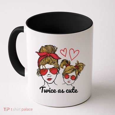 Twice As Cute Mom And Daughter Coffee Mug