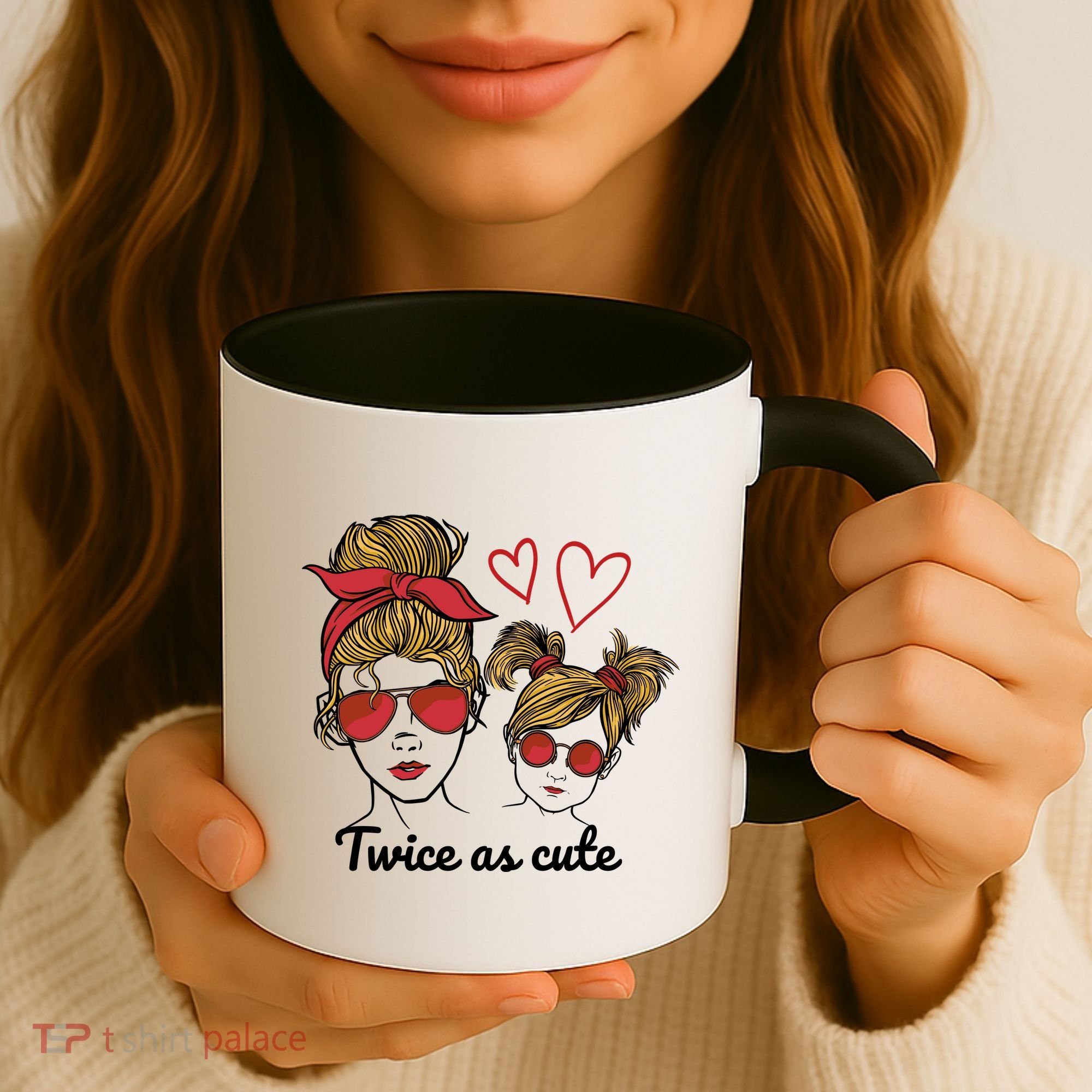 Twice As Cute Mom And Daughter Coffee Mug