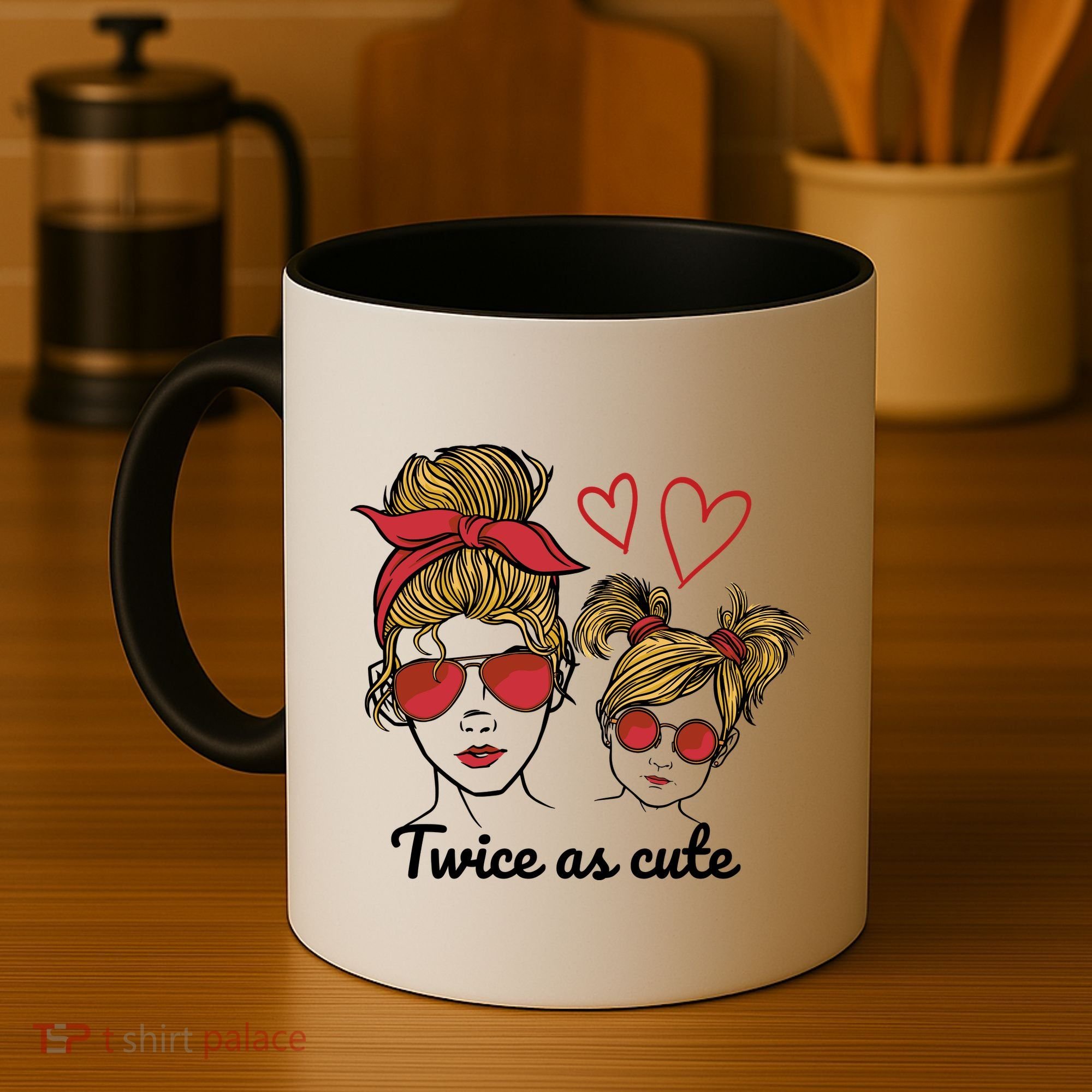 Twice As Cute Mom And Daughter Coffee Mug