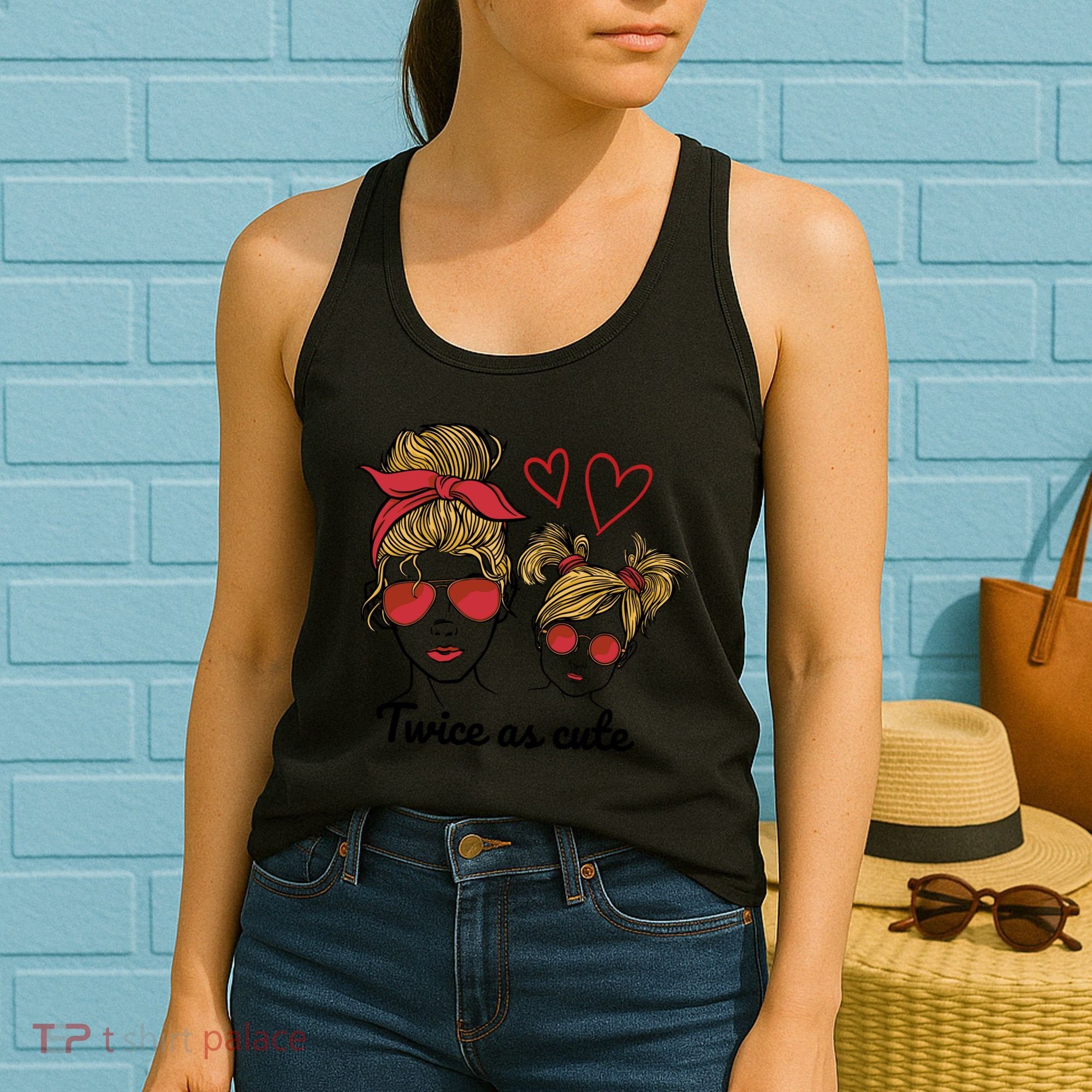 Twice As Cute Mom And Daughter Women's Tank Top