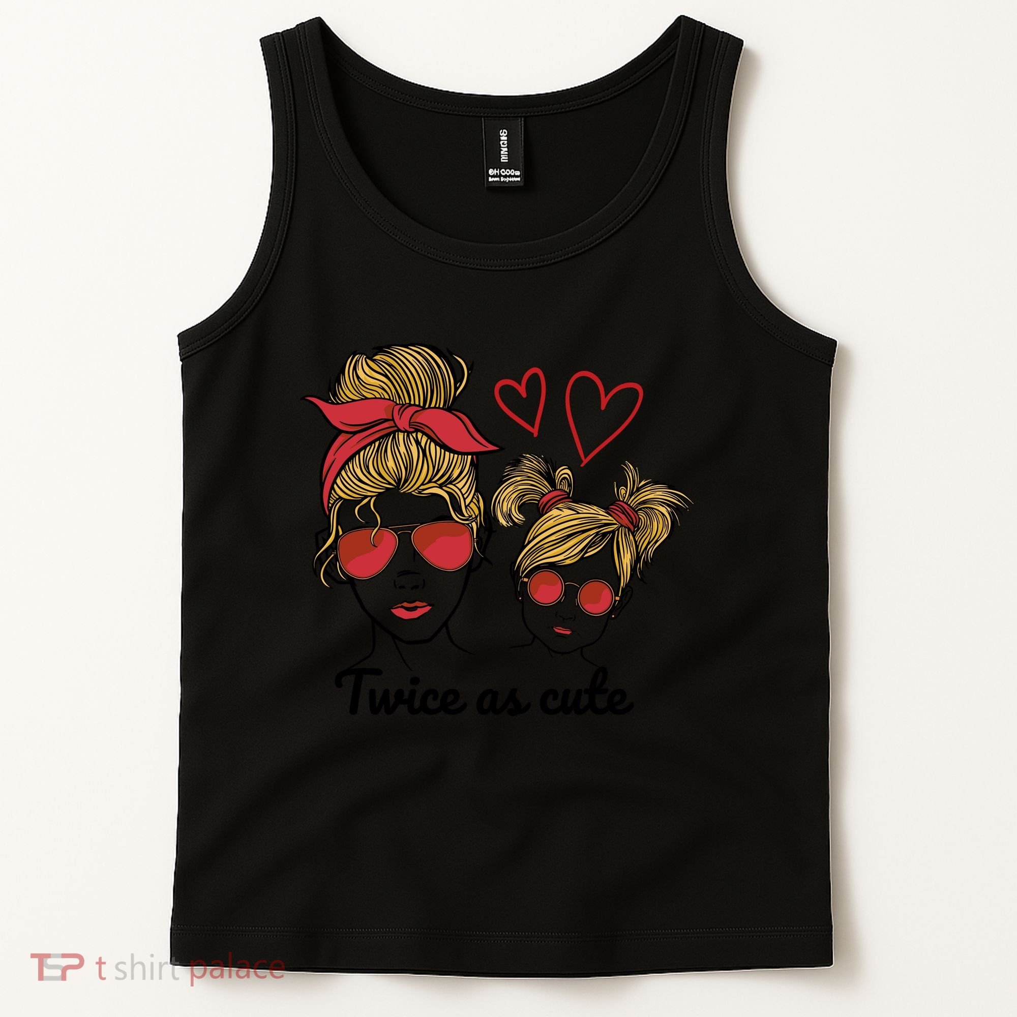 Twice As Cute Mom And Daughter Tank Top