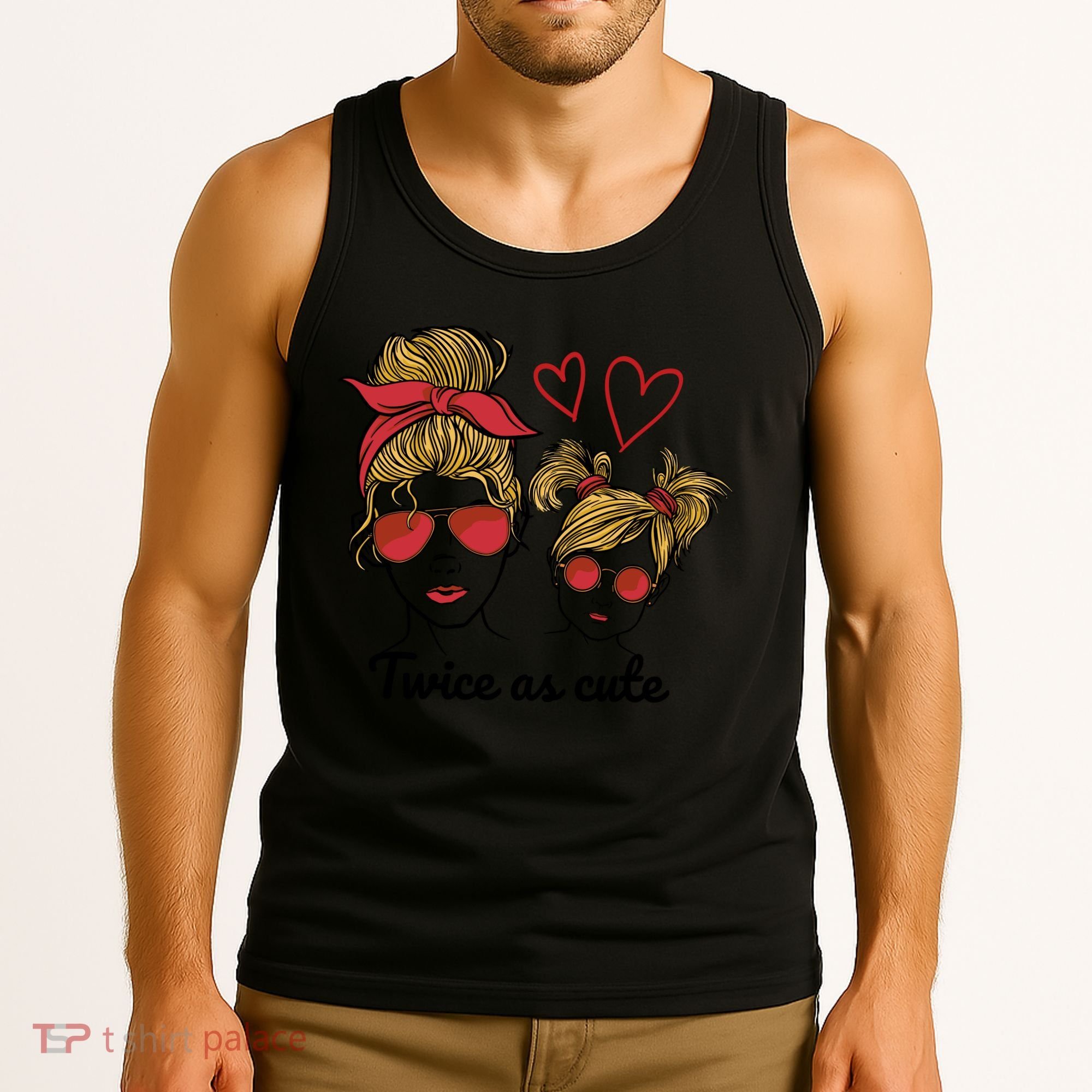 Twice As Cute Mom And Daughter Tank Top