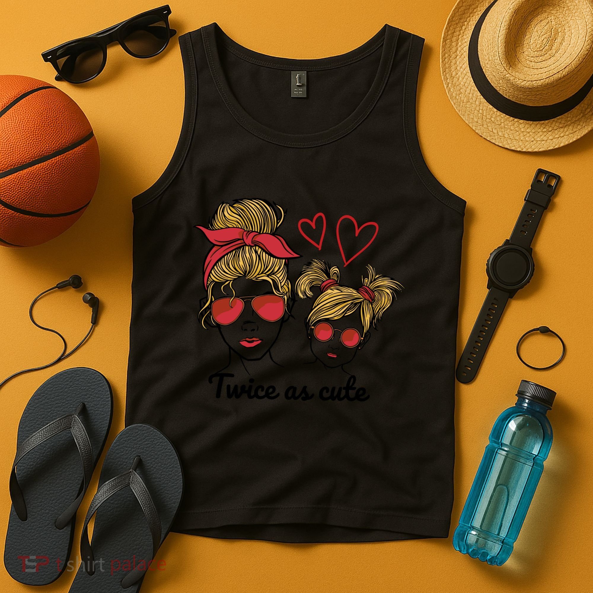 Twice As Cute Mom And Daughter Tank Top