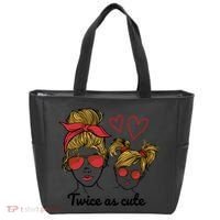 Twice As Cute Mom And Daughter Tote Bag thumb 0